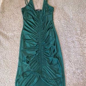 Drawstring Bodycon Dress